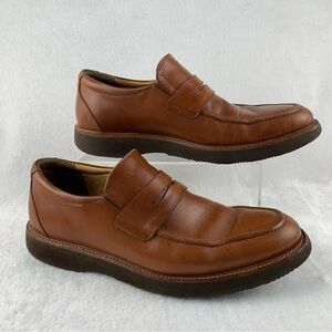 Samuel Hubbard Men's 9 W Ivy Legend Penny Loafer Whiskey Tan Leather Vibram Sole